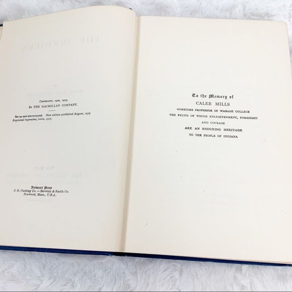 Vintage The Hoosiers 1915 Meredith Nicholson hardback book - Picture 8 of 11